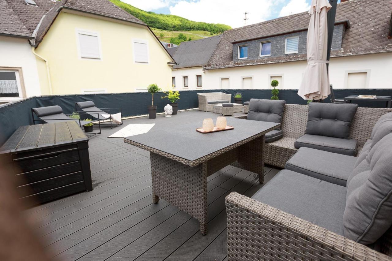 Winterangebot - Mosellolodge, Luxus-Ferienhaus, Dachterrasse, Netflix, Waschmaschine Senheim Luaran gambar